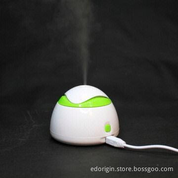 Mini USB Round Air Diffuser, 60mL Water Capacity, Ultrasonic Humidifying